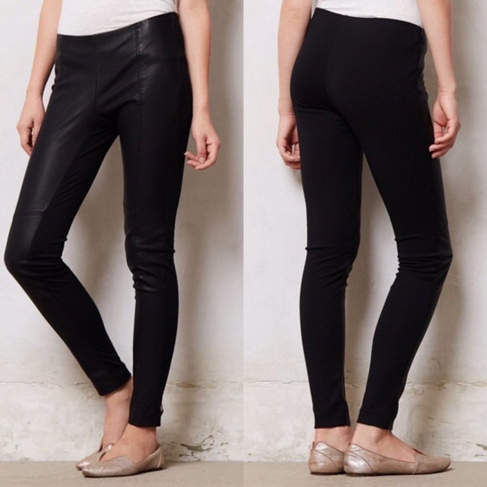 Anthropologie Vegan Leather Leggings (La Fée Verte)